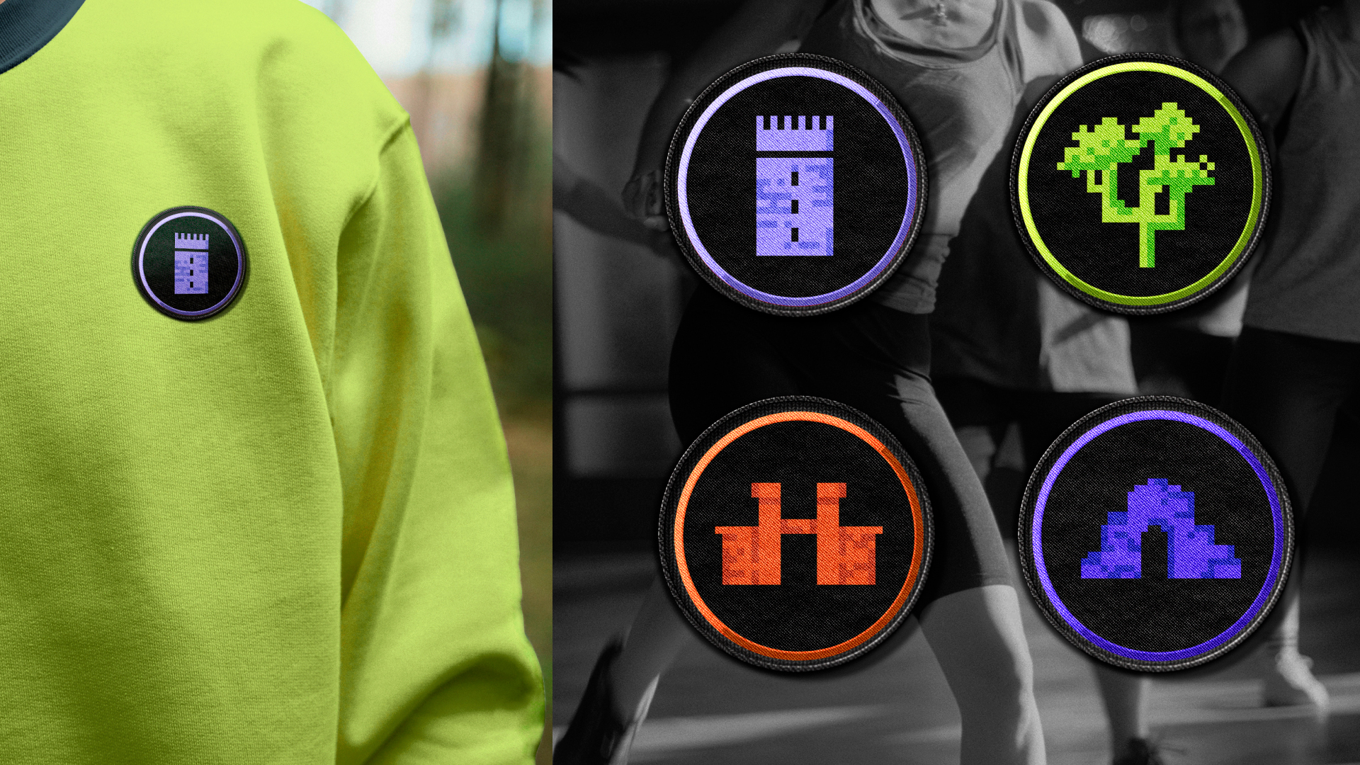 Checkpoint patches and patch on shirt