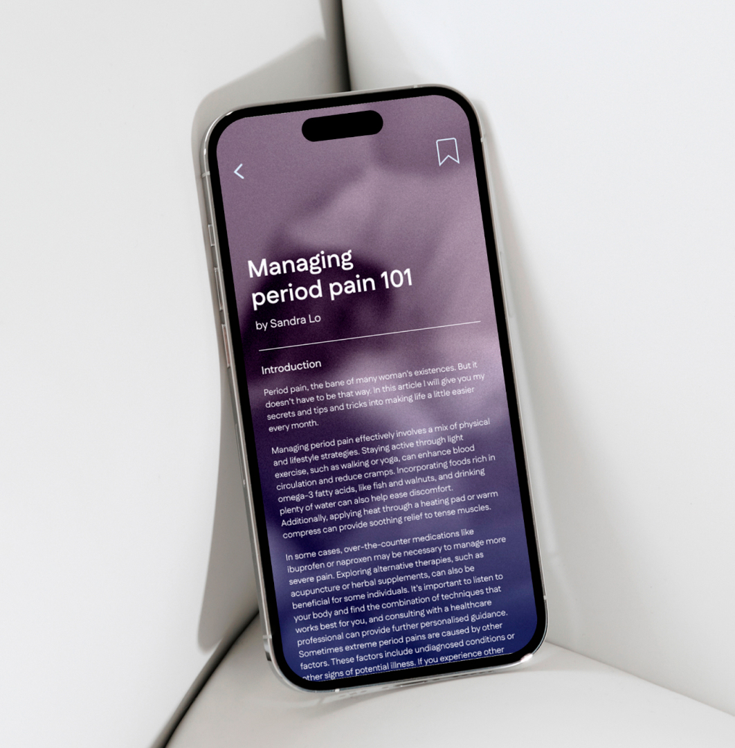 Crescent Care learn phone mockup
