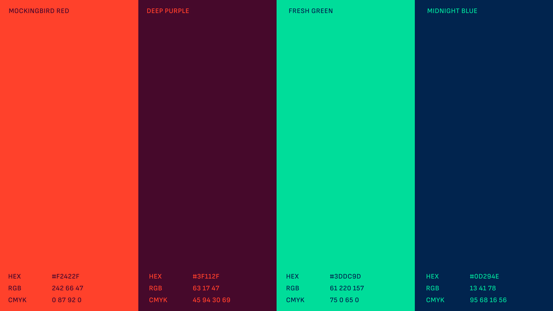 Crescent care colour brand guide