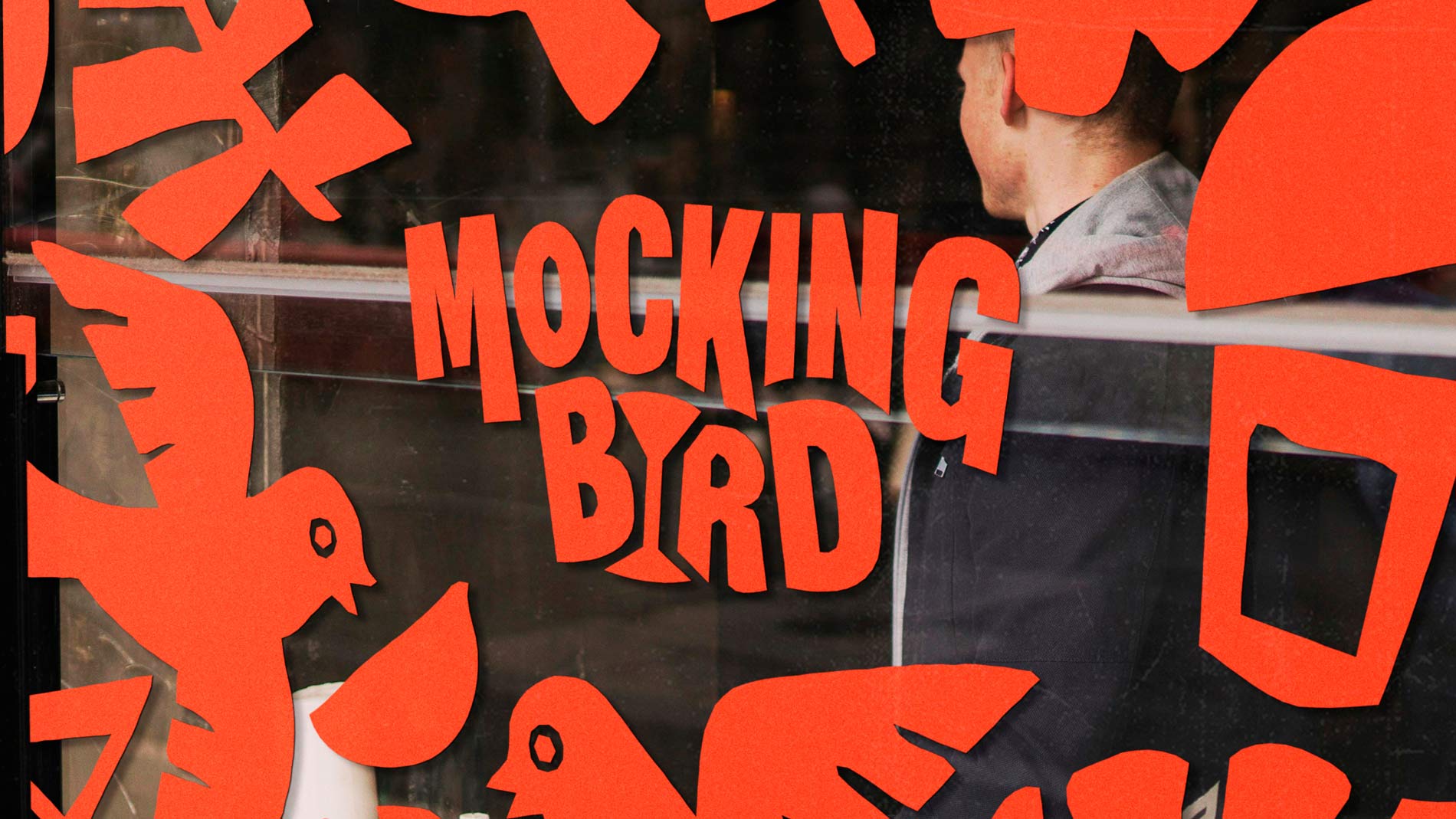 Background with geometric shapes floating